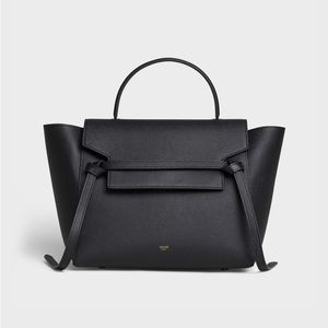 Celine Belt Bag in Black Leather